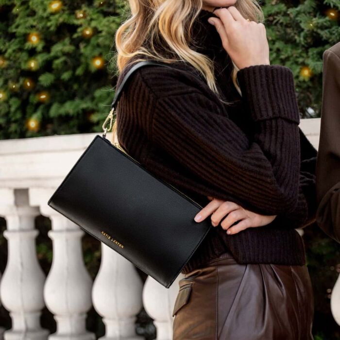 Katie Loxton Reya Small Shoulder Bag - Black